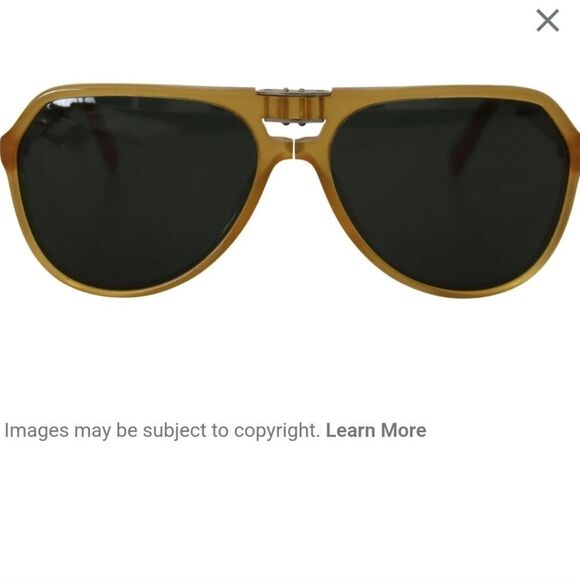 Dolce & Gabbana Yellow Acetate Black Lens Aviator Sunglasses DG4196 - Picture 13 of 14